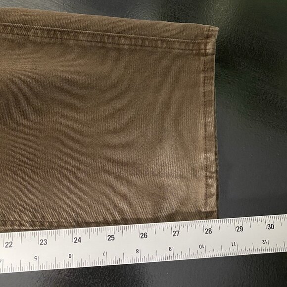 Abercrombie & Fitch Men's Loose Workwear Pants Size 32 Carpenter Utiliity Brown - Picture 15 of 15